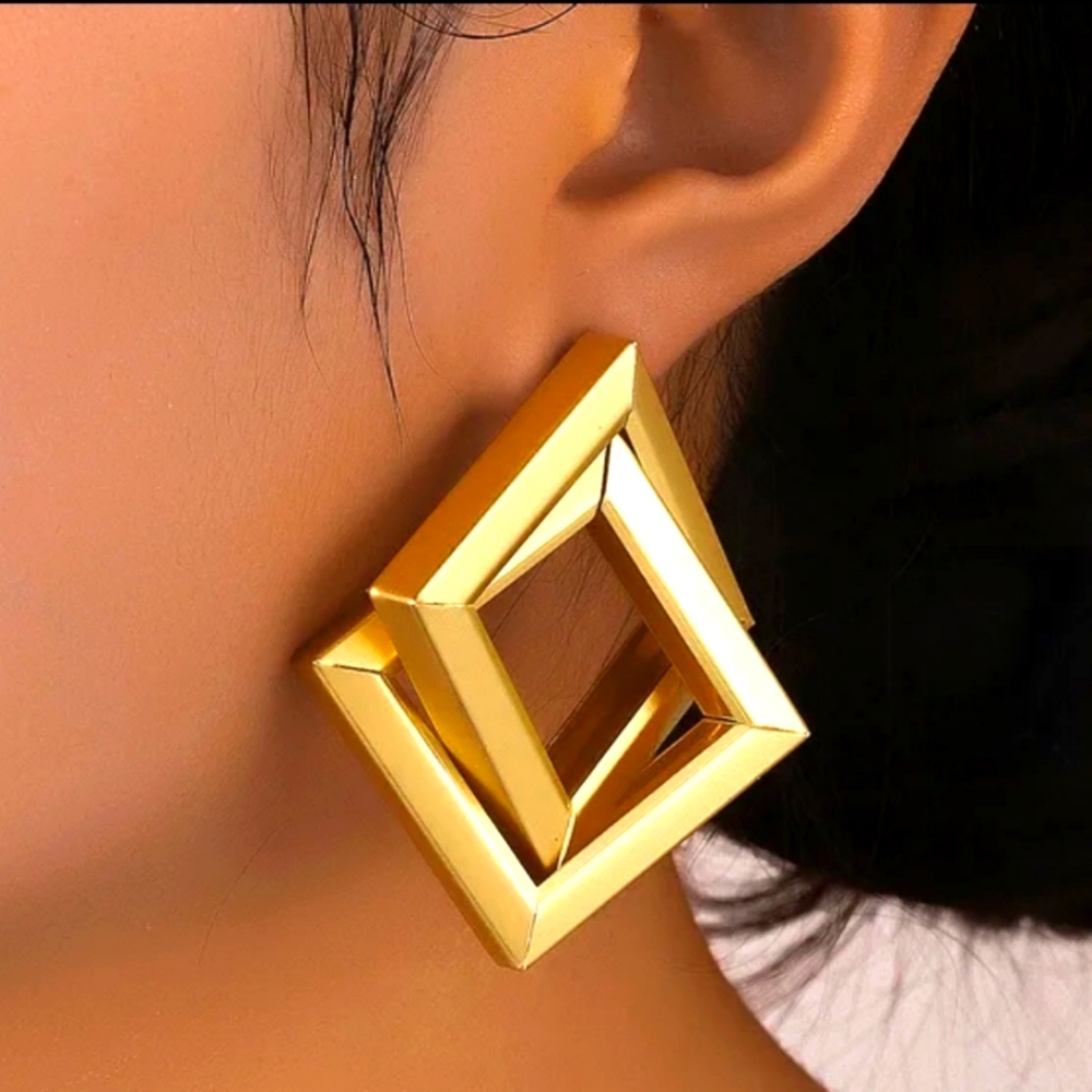 Square Dangle Earrings